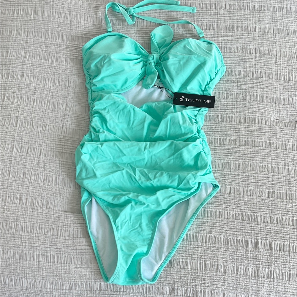 Chic Mint One-Piece Swimsuit by Tempt Me